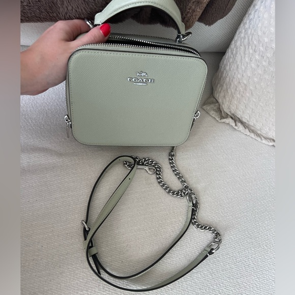Coach Handbags - Coach Box Crossbody Bag - Light Green